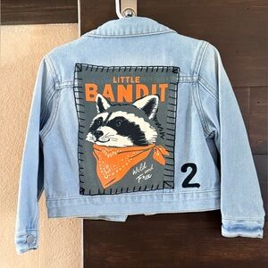 Upcycled Shein Little Bandit Distressed Denim Jacket Size Boys 5